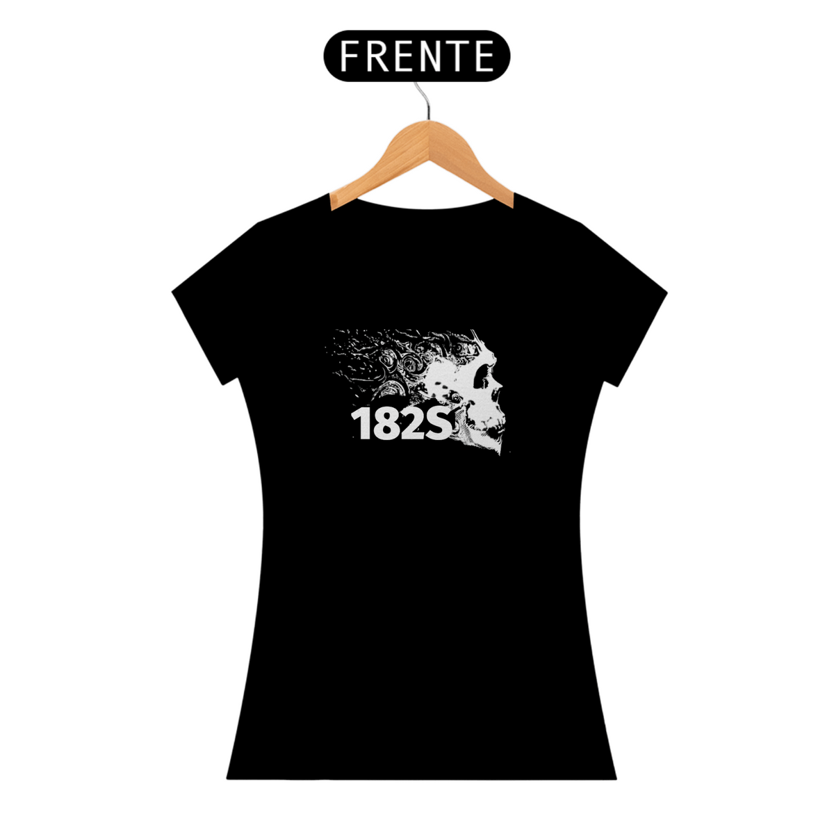 Nome do produto: Camiseta Oficial Space182,  Feminina, 182S, Caveira 