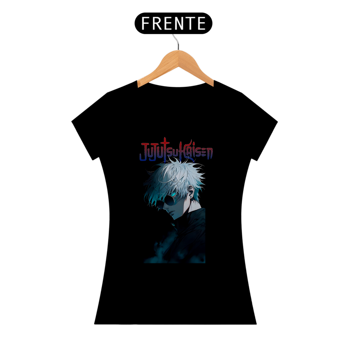 Nome do produto: Camiseta Juutsu Kaisen Satoru Gojo Feminina, SUPER PROMOÇÃO