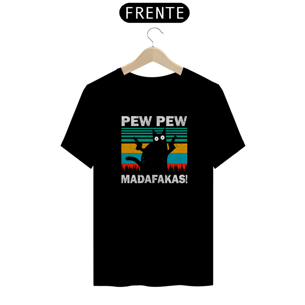 Nome do produto: Camiseta Gato Pew Pew Madafakas