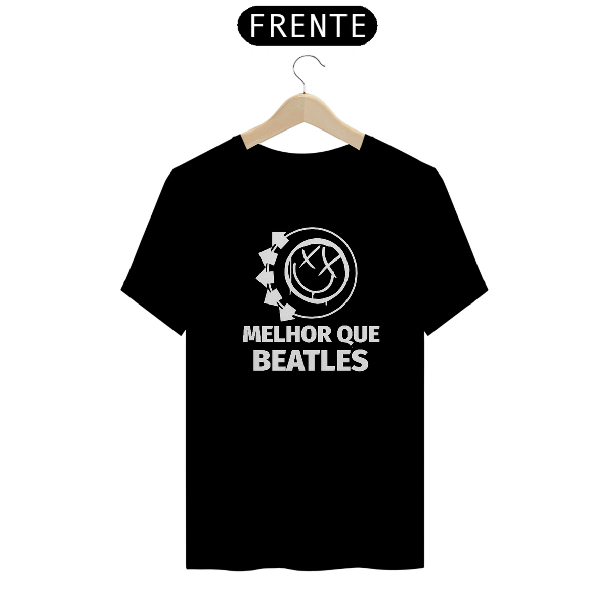 Nome do produto: Camiseta blink 182 é melhor que Beatles