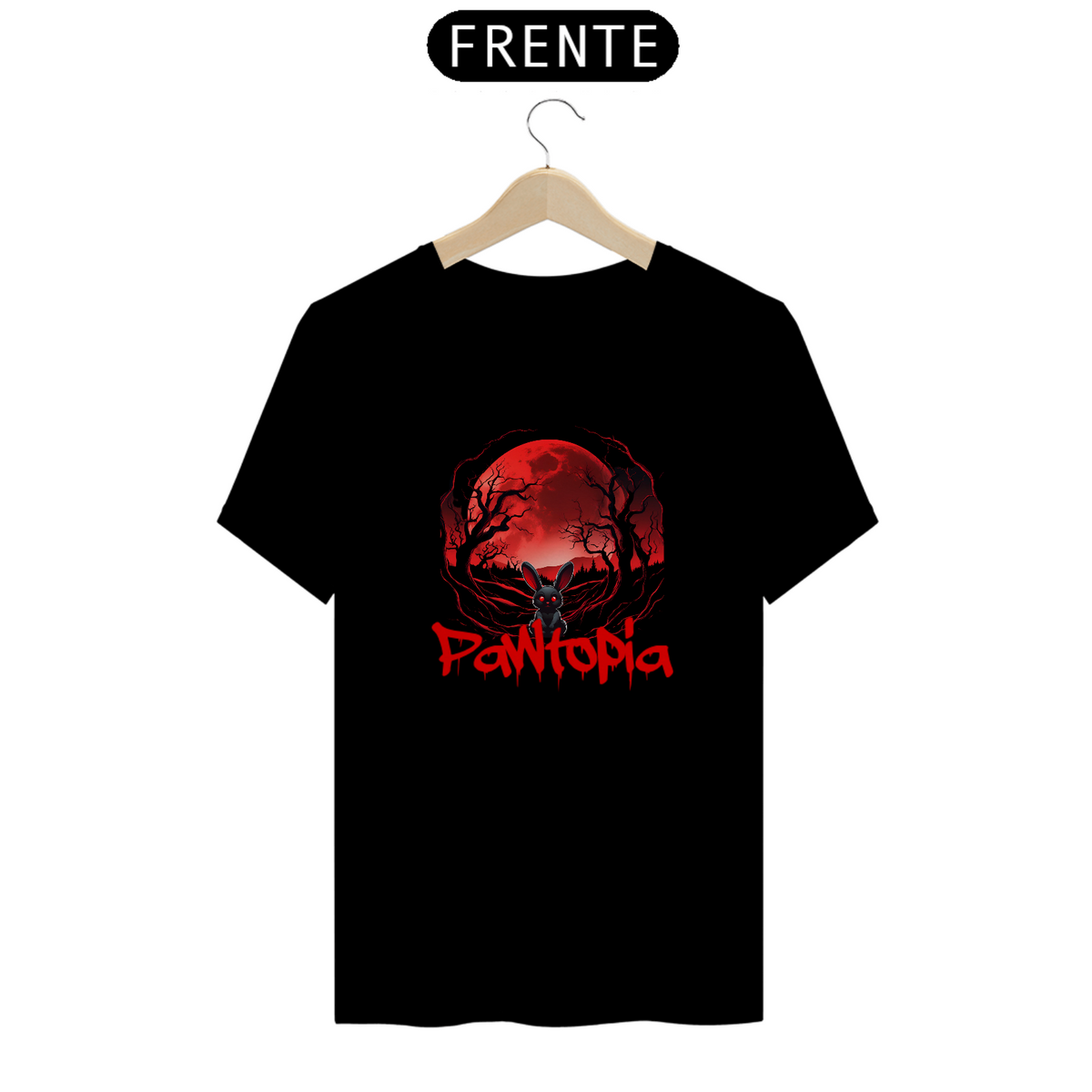 Nome do produto: Camiseta  Coelho Fofo  Nas Trevas Pawtopia Oficial