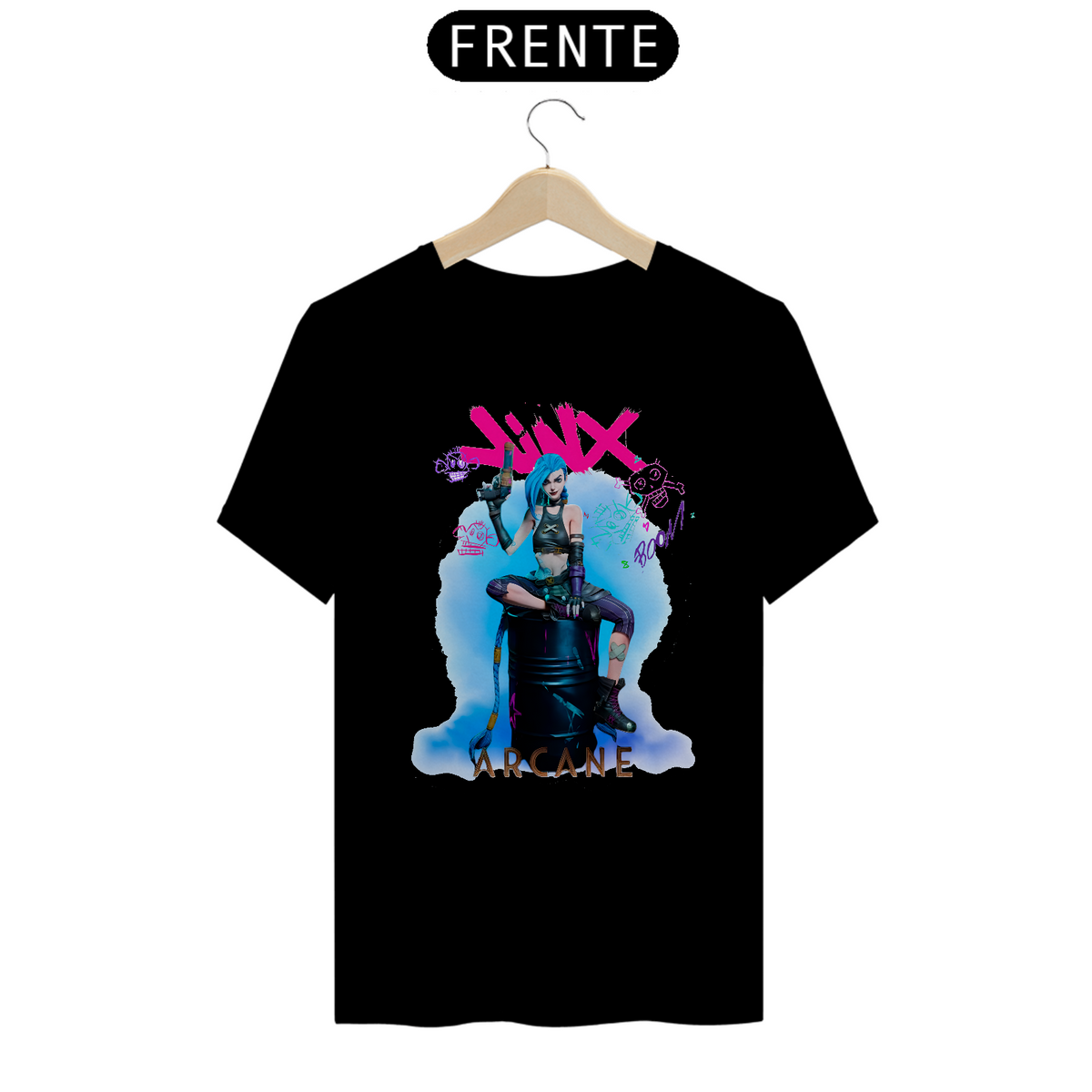 Nome do produto: Camiseta Arcane Jinx