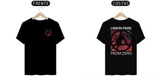 Nome do produtoCamiseta Linkin Park, From Zero Promoção, Logo na Frente e Estampa nas costas