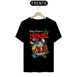 Nome do produtoCamiseta blink 182 Happy Holidays You bastard, Merry Christmas,, Para o Natal