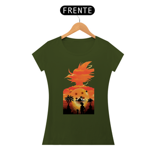 Nome do produtoCamiseta Dragon Ball Z Feminina  Paisagem Goku SUPER PROMOÇÃO