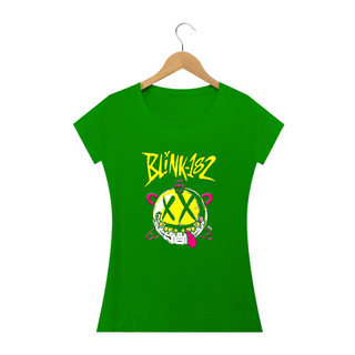 Nome do produtoCamiseta Quality  blink 182  Feminina  caveira 