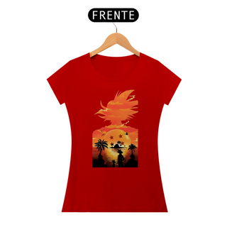 Nome do produtoCamiseta Dragon Ball Z Feminina  Paisagem Goku SUPER PROMOÇÃO