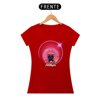 Nome do produtoCamiseta  Gato Foto com Donuts  Pawtopia Feminina