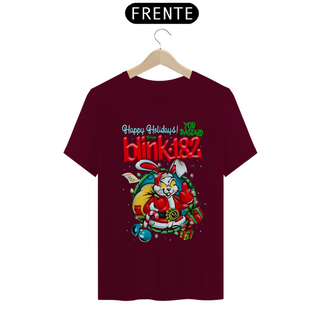 Nome do produtoCamiseta blink 182 Happy Holidays You bastard, Merry Christmas,, Para o Natal