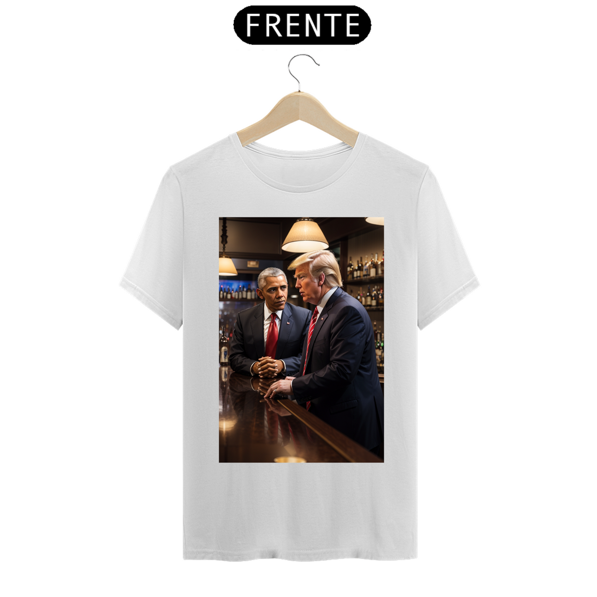 Nome do produto: Camiseta Obama e Trump