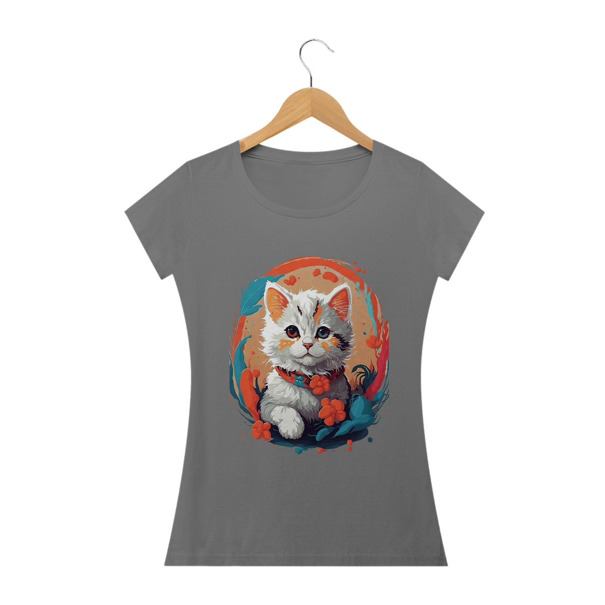 Nome do produto: Camiseta cat cute