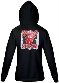 Rolling Stones Logo - Moletom Com Zíper