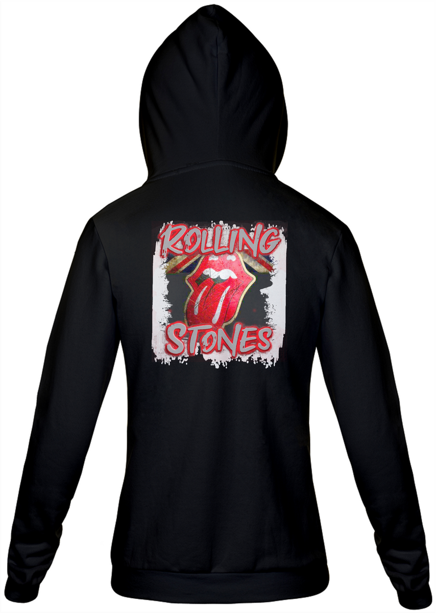 Nome do produto: Rolling Stones Logo - Moletom Com Zíper