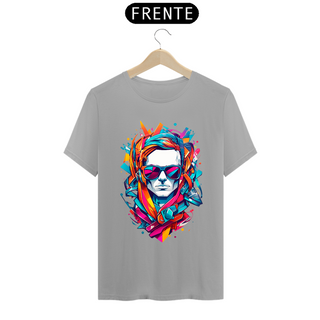 Nome do produto0000033 - T-Shirt Grafitti Art 012 Homem de Óculos Escuros