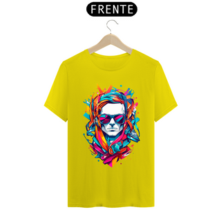 Nome do produto0000033 - T-Shirt Grafitti Art 012 Homem de Óculos Escuros