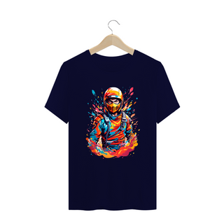 Nome do produto0000081 - T-Shirt Plus Size Grafitti Art 018 Ninja