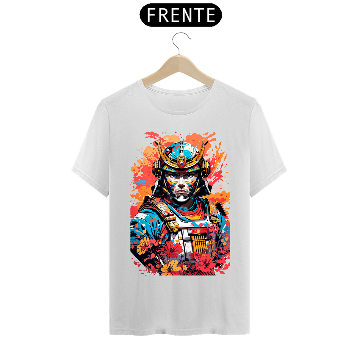 Nome do produto: 0000022 - T-Shirt Grafitti Art 001 Samurai