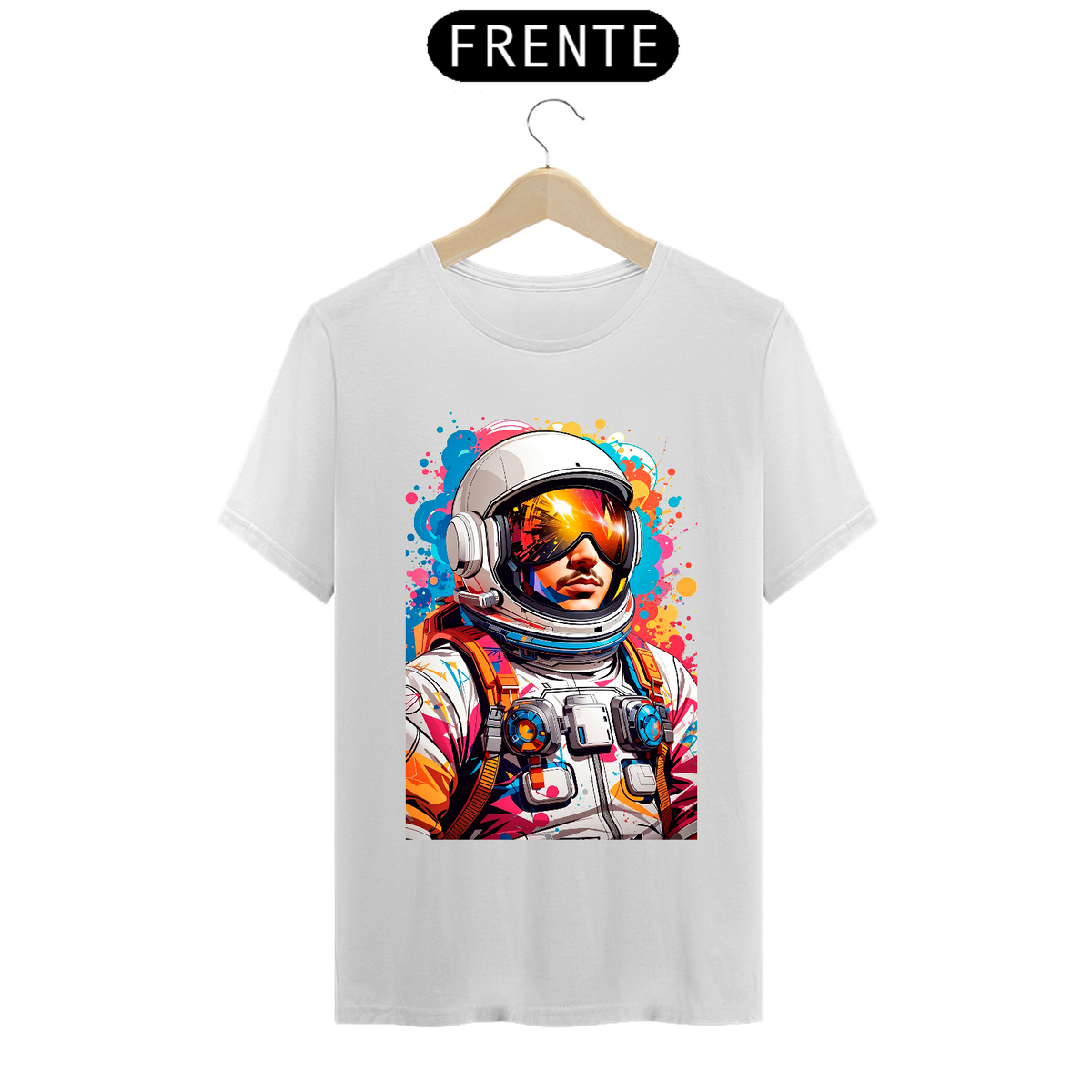 Nome do produto: 0000023 - T-Shirt Grafitti Art 002 Astronauta