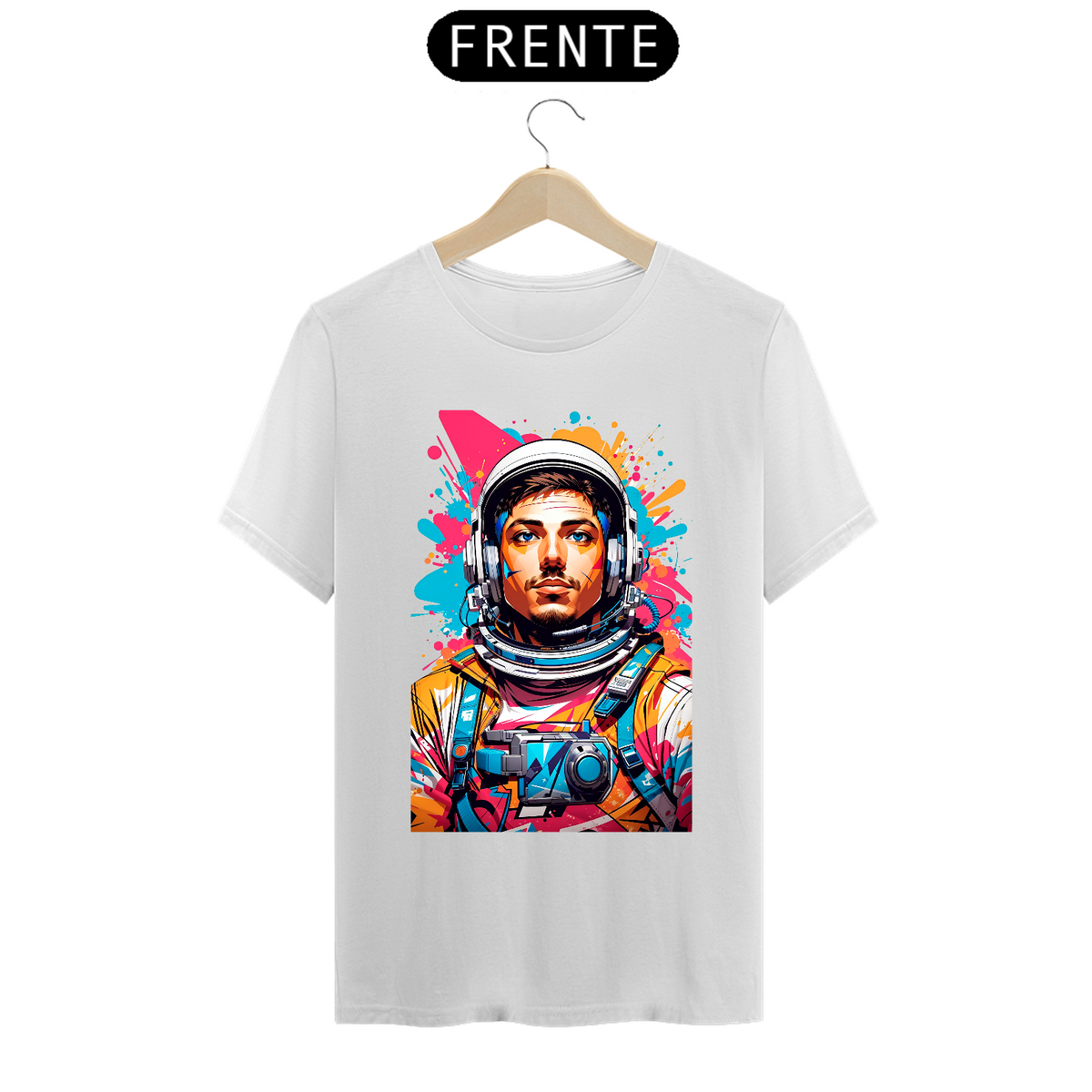 Nome do produto: 0000040 - T-Shirt Grafitti Art 019 Astronauta