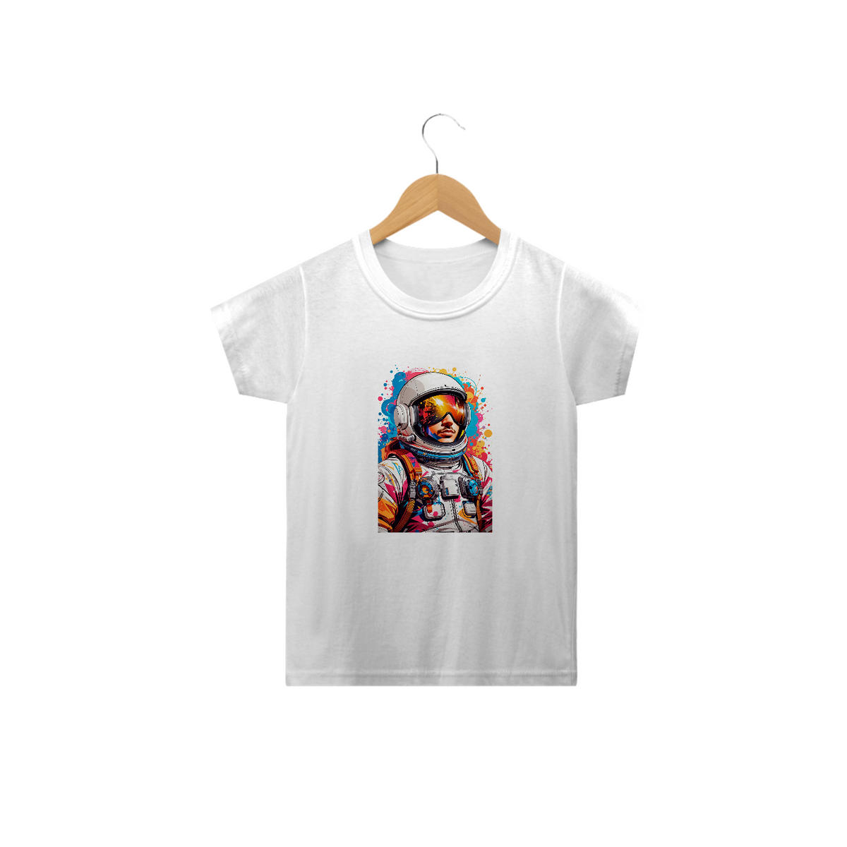 Nome do produto: 0000044 - T-Shirt Intantil Grafitti Art 002 Astronauta