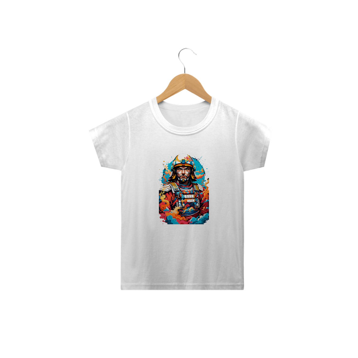 Nome do produto: 0000057 - T-Shirt Intantil Grafitti Art 015 Samurai