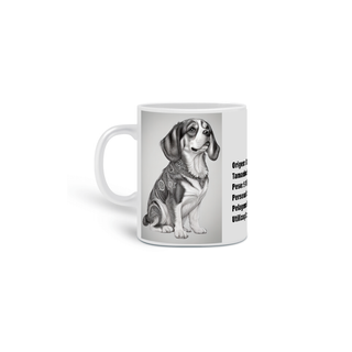0000266 -  Caneca Pet Dog 012 Beagle