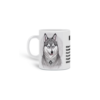 Nome do produto0000267 -  Caneca Pet Dog 013 Husky Siberiano