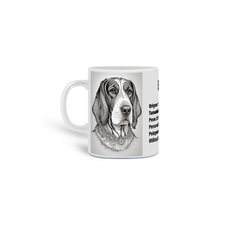Nome do produto0000268 -  Caneca Pet Dog 014 Basset Hound