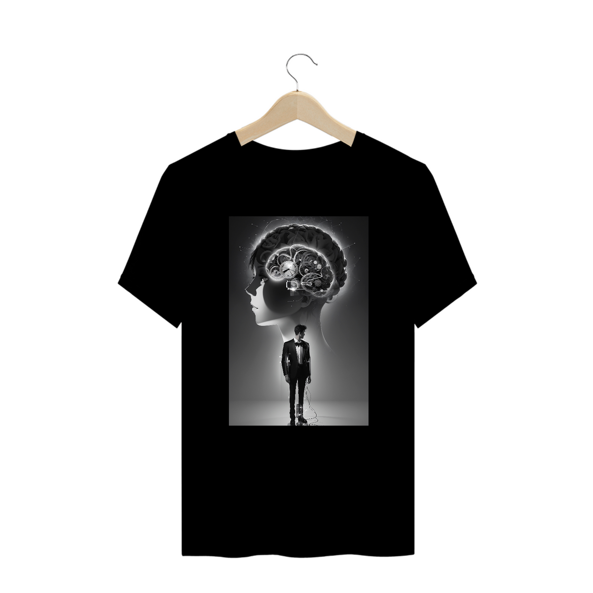Nome do produto: 0000221 - T-Shirt Plus Size Som, Mente, Tempo e Mistério 012