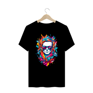0000075 - T-Shirt Plus Size Grafitti Art 012 Homem de Óculos Escuros