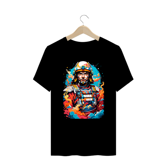 0000078 - T-Shirt Plus Size Grafitti Art 015 Samurai