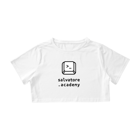 Cropped Salvatore Academy - Branco