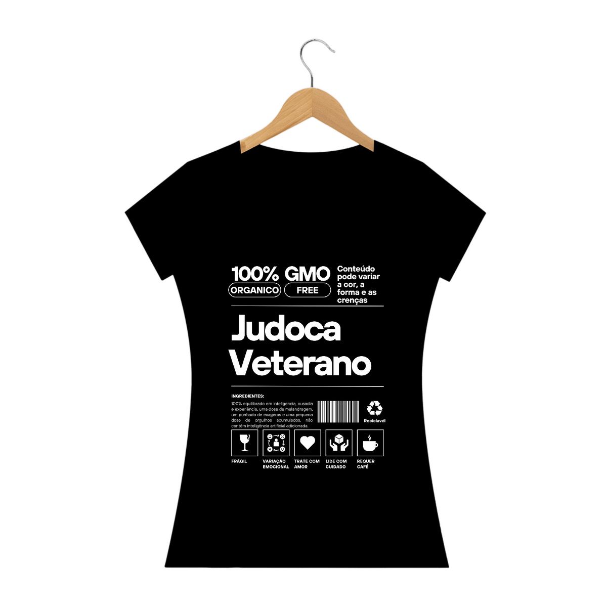 Nome do produto: Baby Look Judoca Veterano escuras