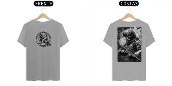 Tees Skull Warrior (frente e verso)