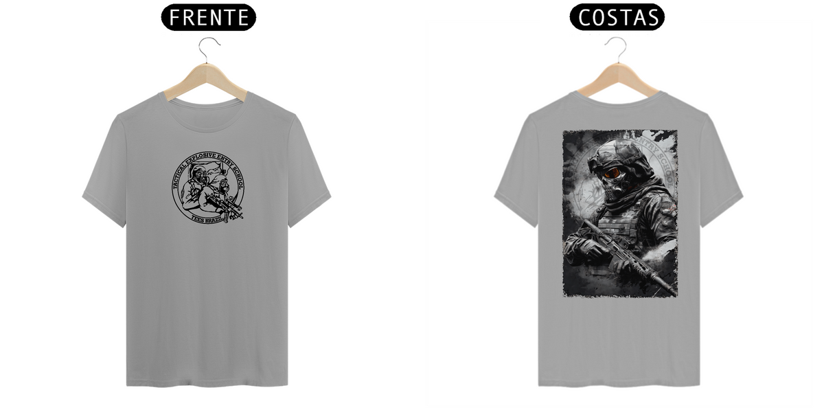 Nome do produto: Tees Skull Warrior (frente e verso)