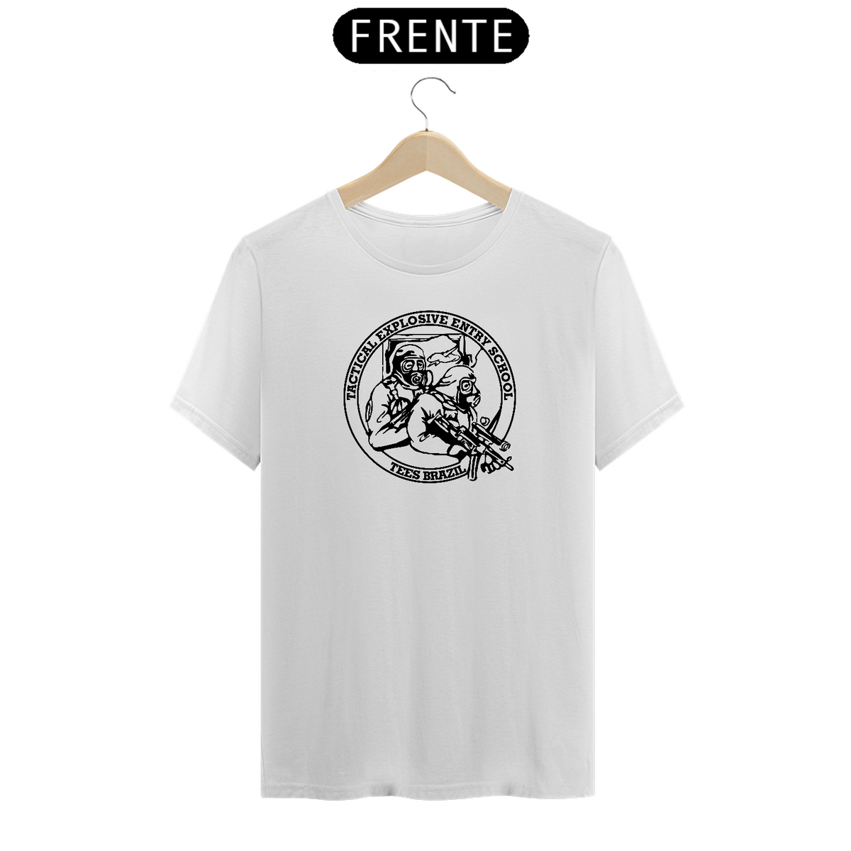 Nome do produto: Camiseta TEES Frontal (Branca) 