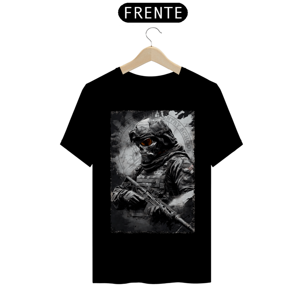 Nome do produto: Camiseta Skull Warrior TEES (Frente)