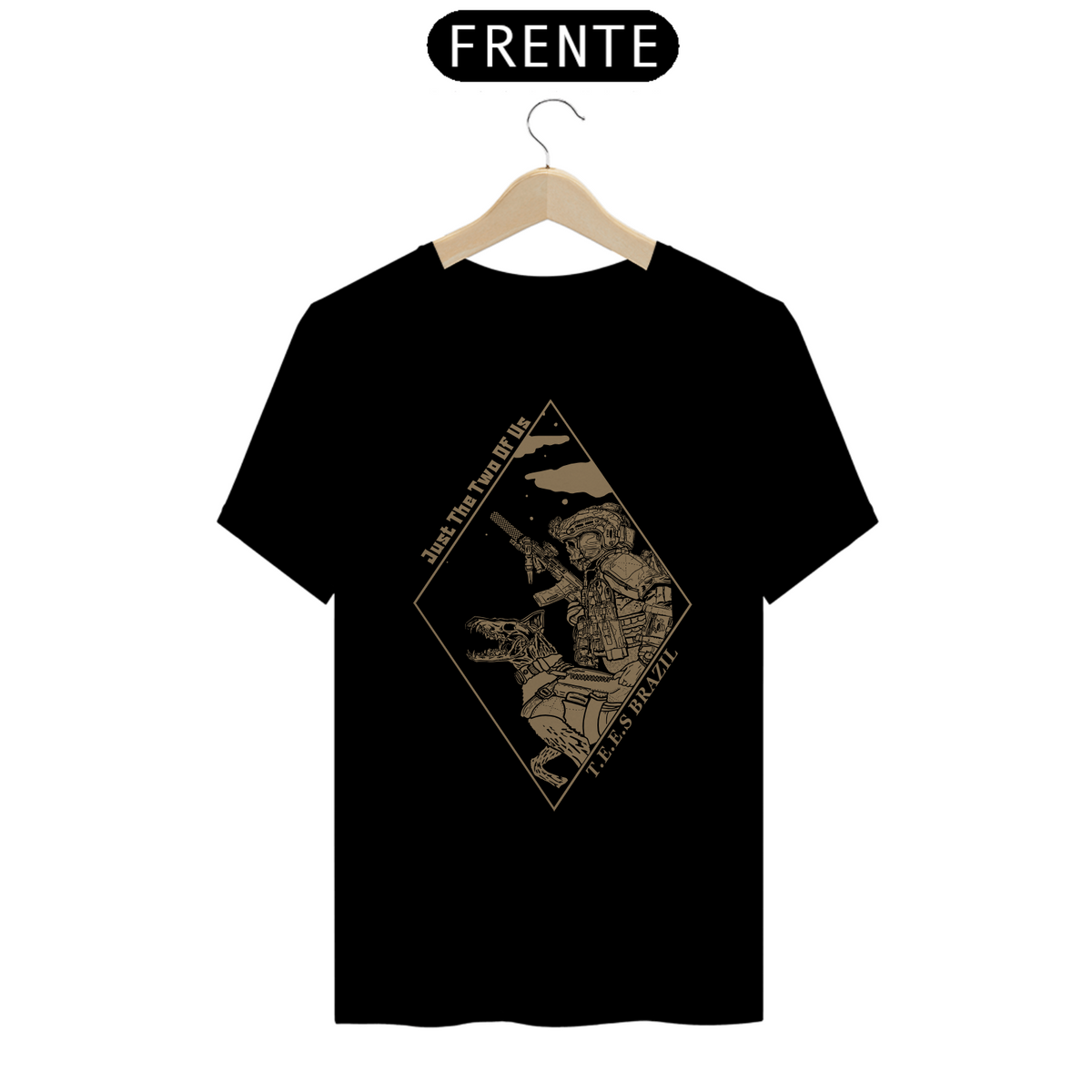 Nome do produto: Camiseta K9 Tees Brazil (preto com areia)