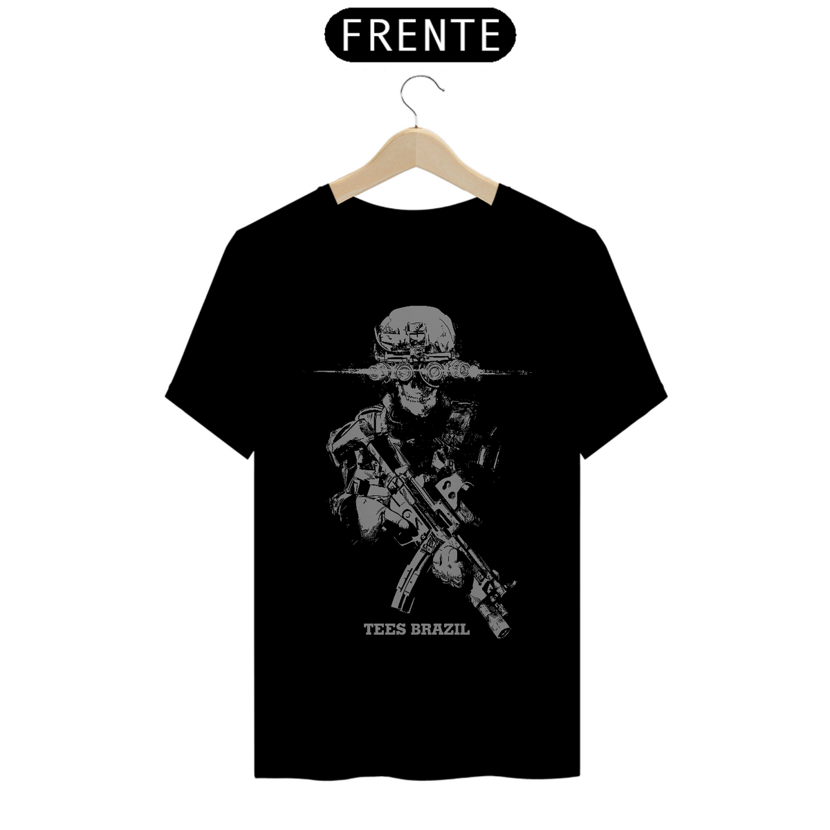 Nome do produto: Night Vision Skull TEES (preto)