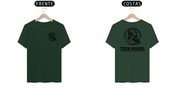Camiseta Padrão TEES, Frente e verso, Tecido Algodão Classic, Varias Cores