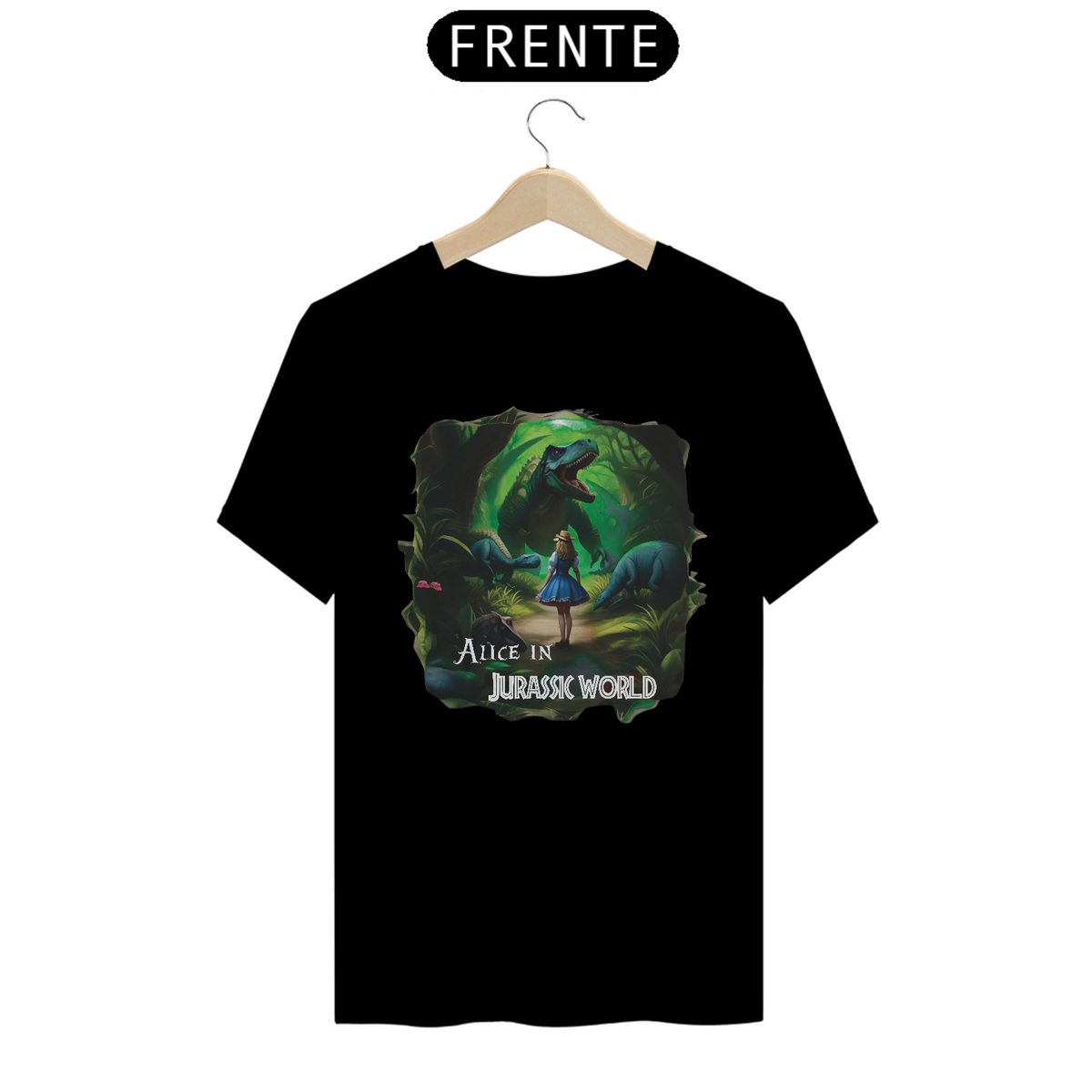 Nome do produto: Camisa Alice in Jurassic World