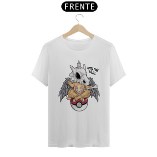 Nome do produtoCamiseta Pokemon Cubone Baphomet - Branca