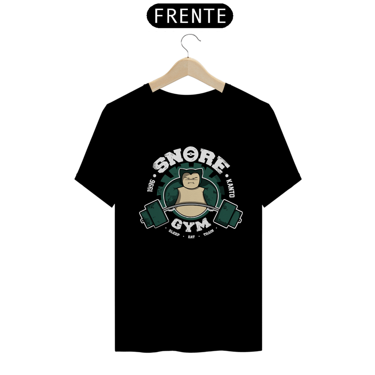 Nome do produto: Camiseta Pokemon (Snorlax GYM) - Preta