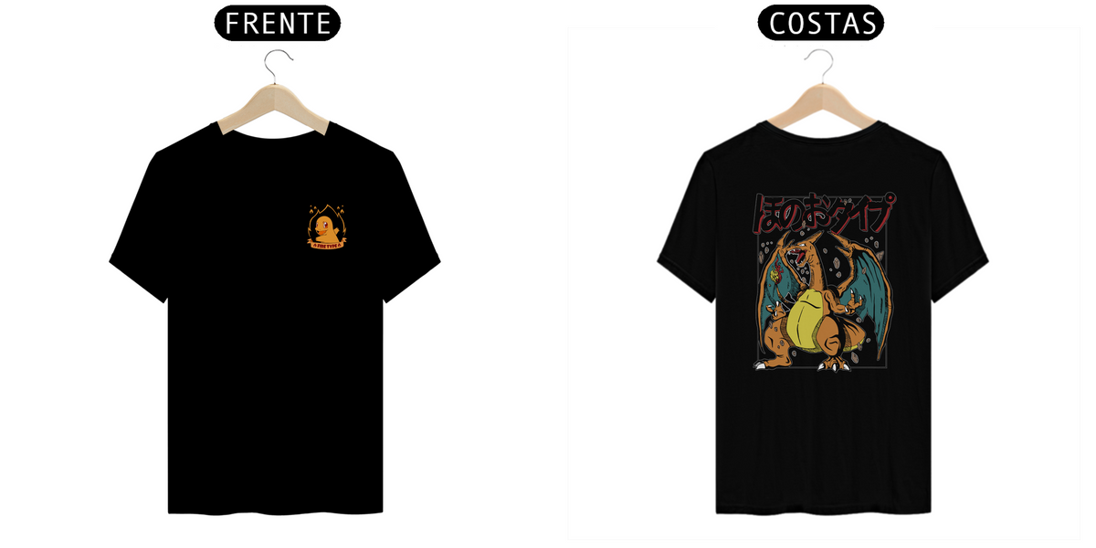 Nome do produto: Camiseta Type Fire Charmander