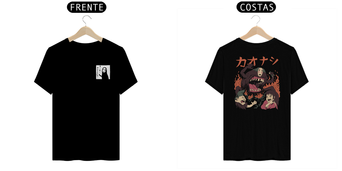 Nome do produto: Camiseta viagem de chihiro - Kaonashi