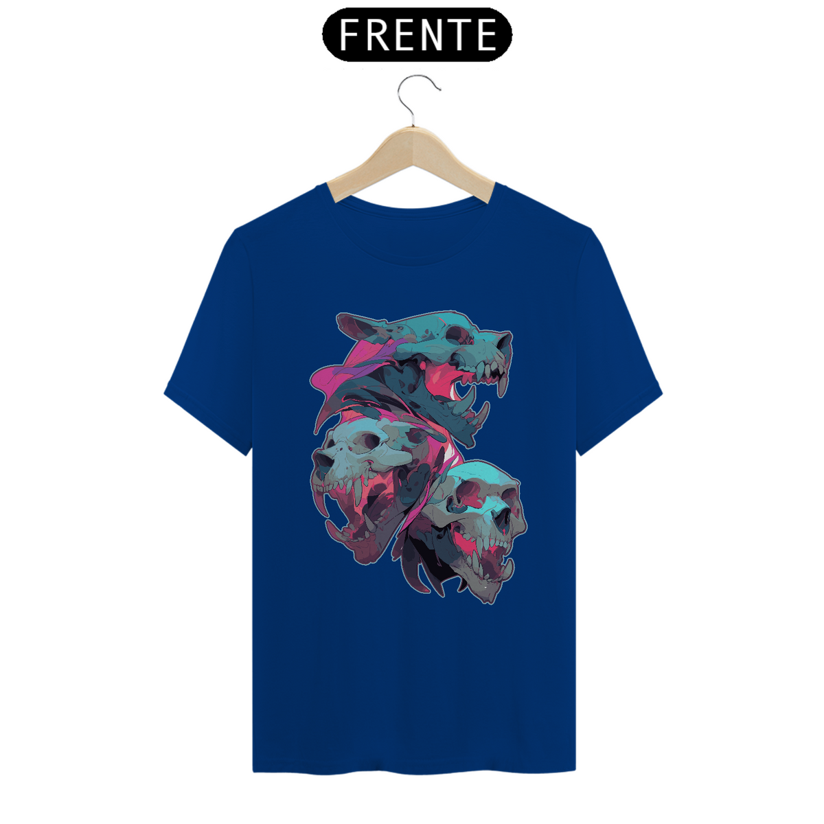 Nome do produto: AS TRÊS CAVEIRAS-T-SHIRT CLASSIC