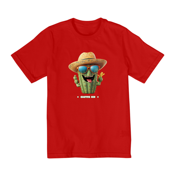 CACTUS KID T-SHIRT QUALITY INFANTIL 2 A 8 ANOS