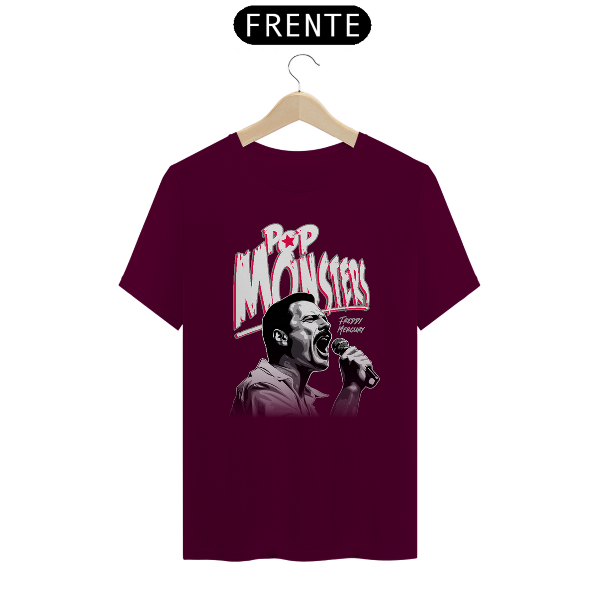 Nome do produto: FREDDY MERCURY COLEÇÃO POP MONSTERS T-SHIRT CLASSIC