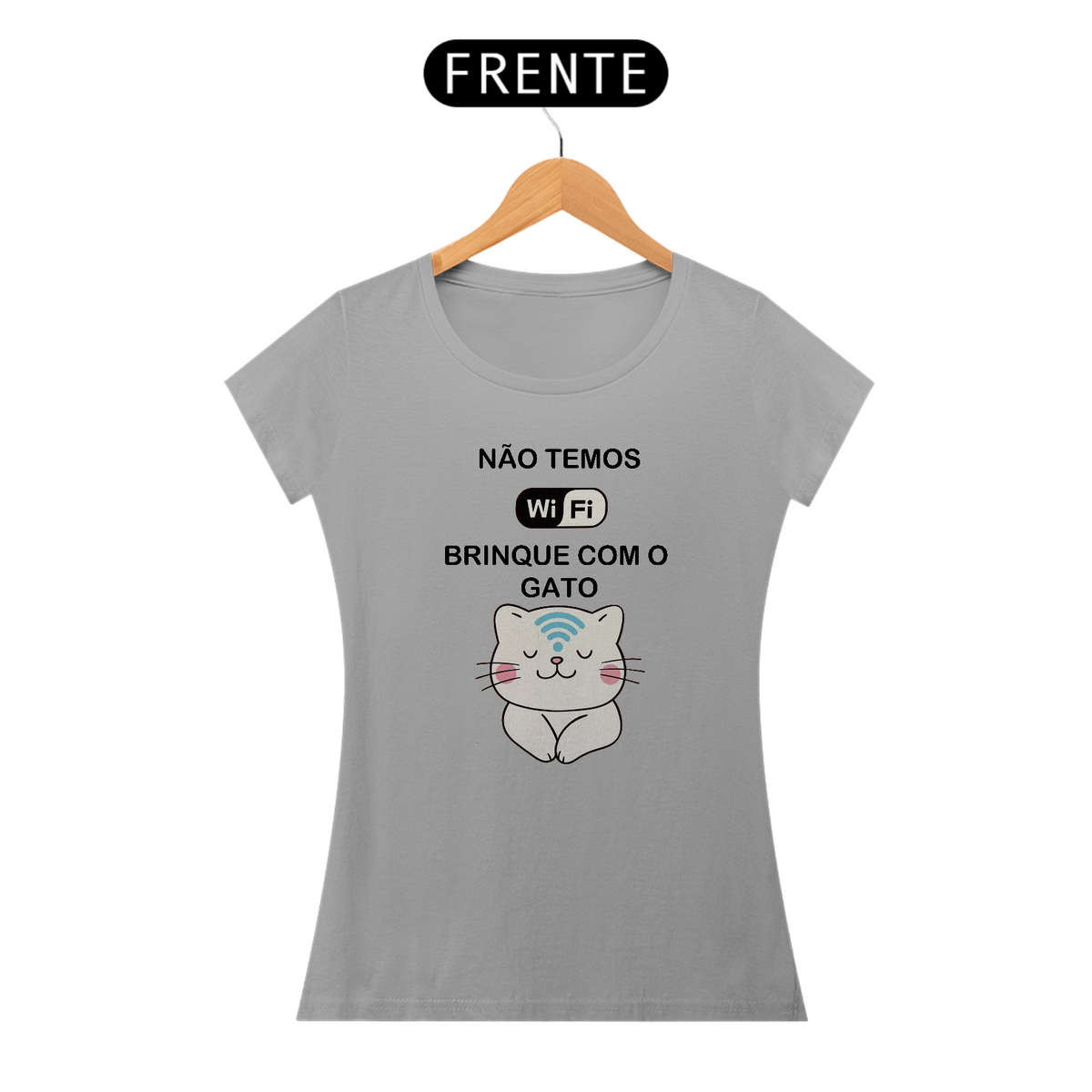 Nome do produto: Blusa Feminina - Brinque com o gato