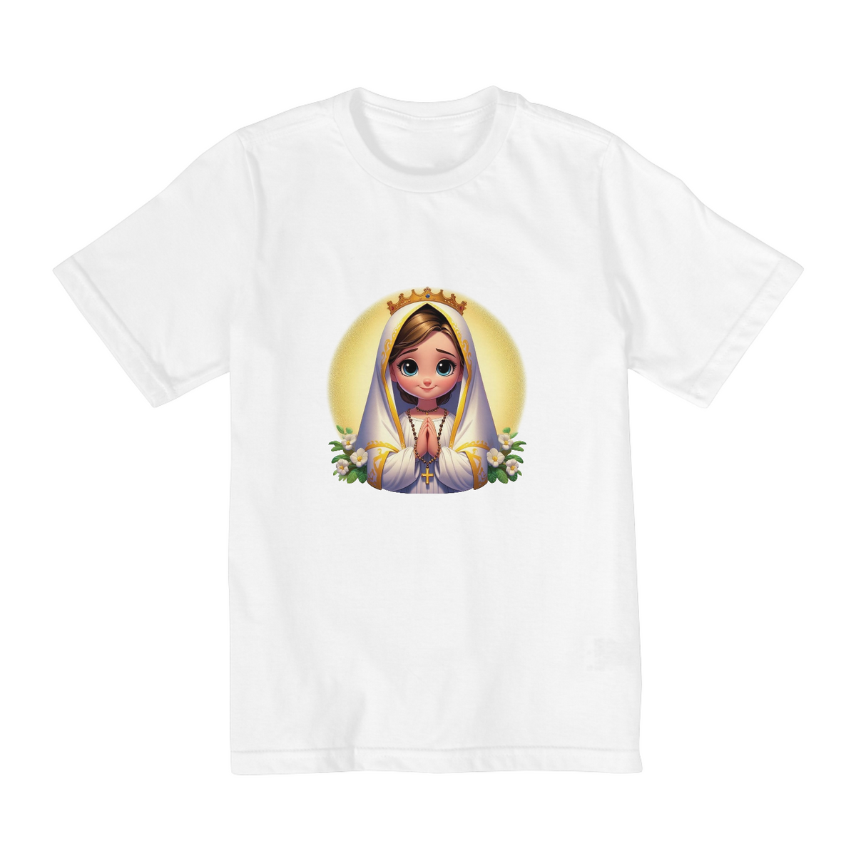 Nome do produto: Camisa Infantil - Virgem Maria